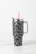 Black Ornate Tumbler