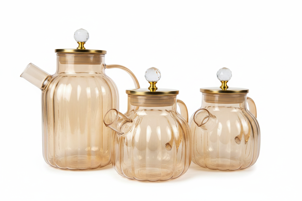Glass Pitchers – Low Angle