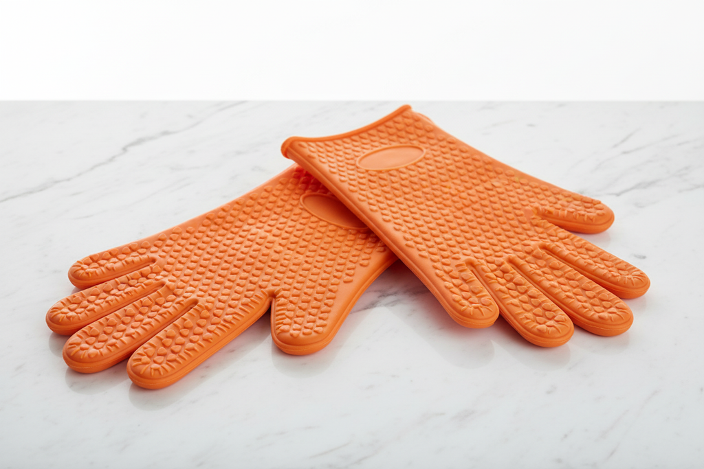Pair of Orange Gloves