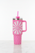 Pink Sunburst Tumbler Revised