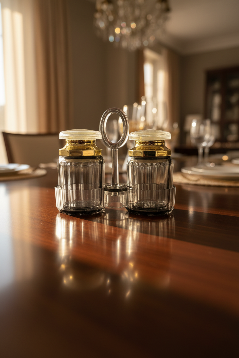 Smoky Glass Jars – Dining Table